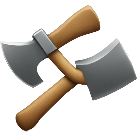emoji with axe and hammer emoji