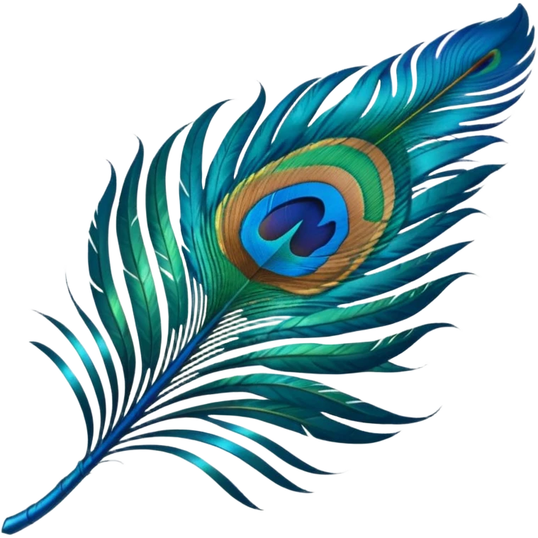 Peacock feather emoji