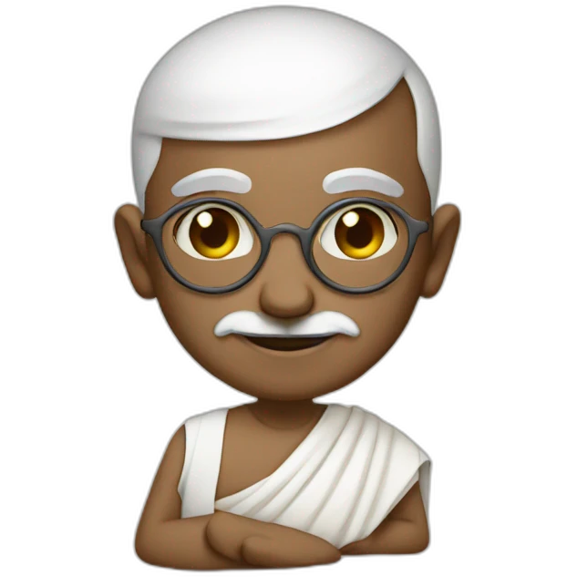 gandhi emoji