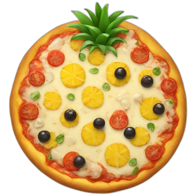 Pineapple pizza emoji