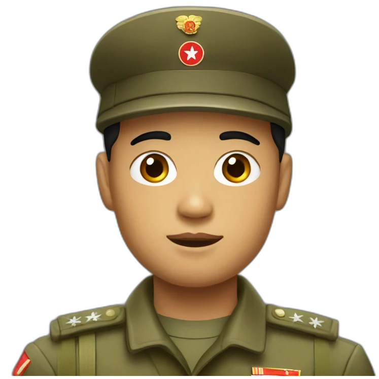 north korean soldier emoji