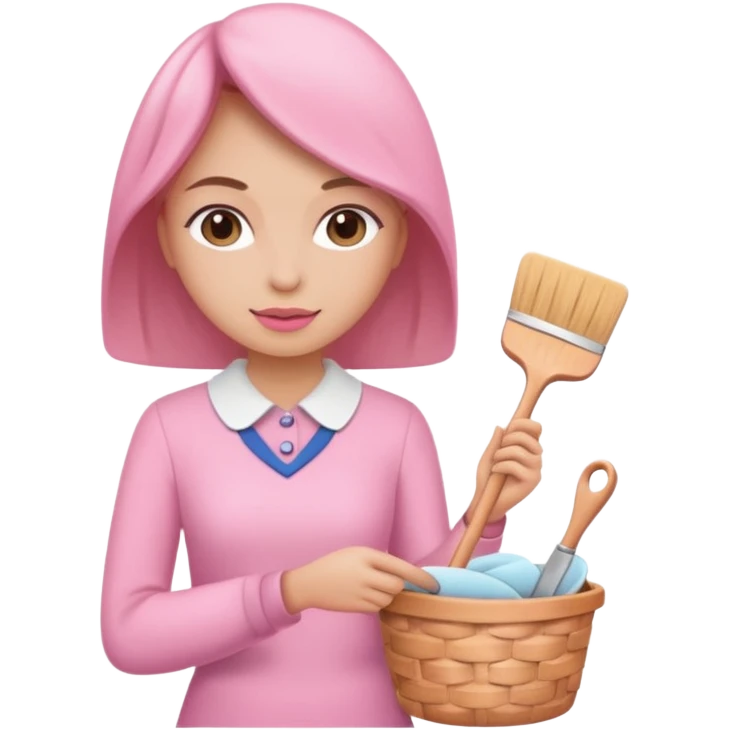 کار های روزانه زنانه صورتی با کلاس  emoji