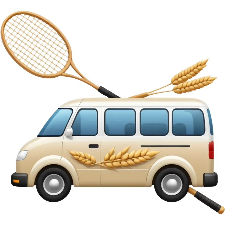 badminton shuttle made of wheat emoji