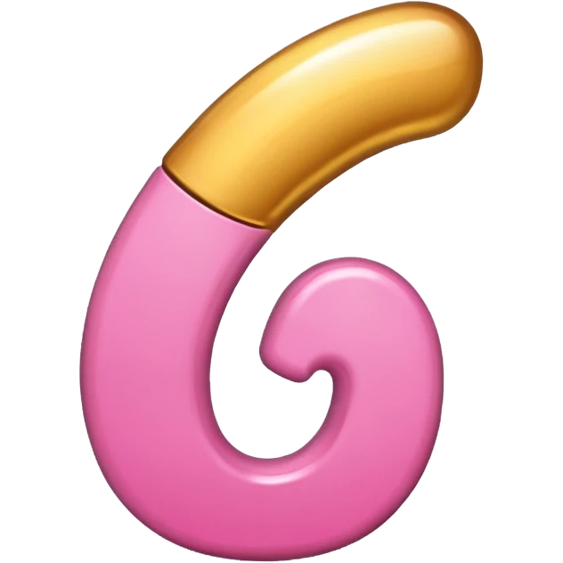 number four in pink and golden  emoji