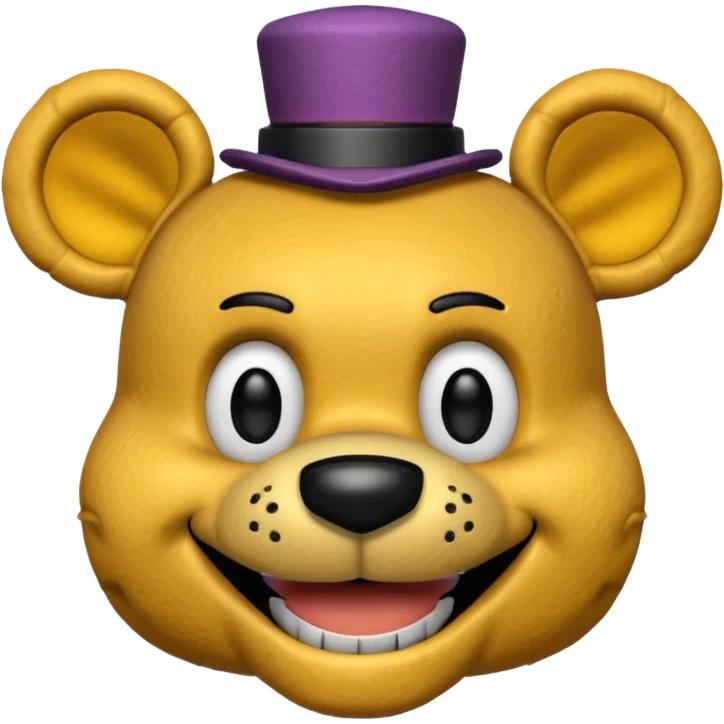 The head of Fredbear of five nights at Freddy emoji