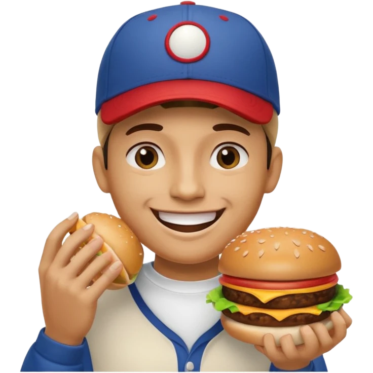 comiendo amburgesa emoji