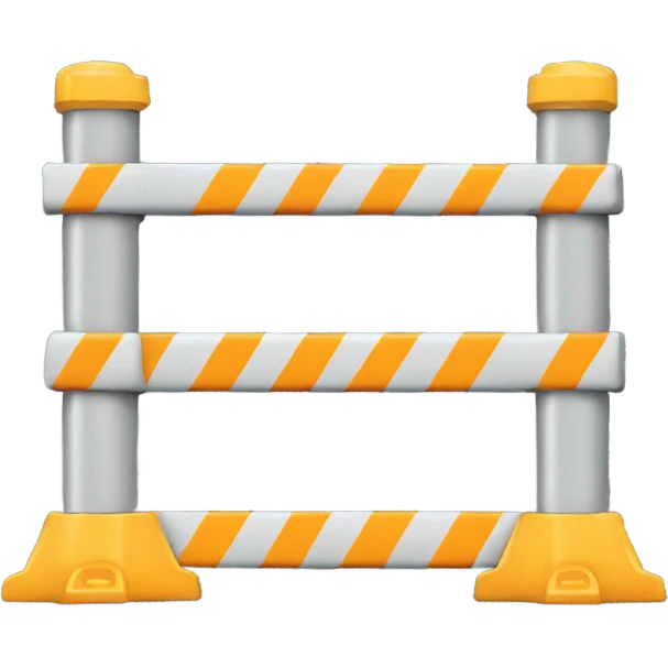 Construction barrier emoji