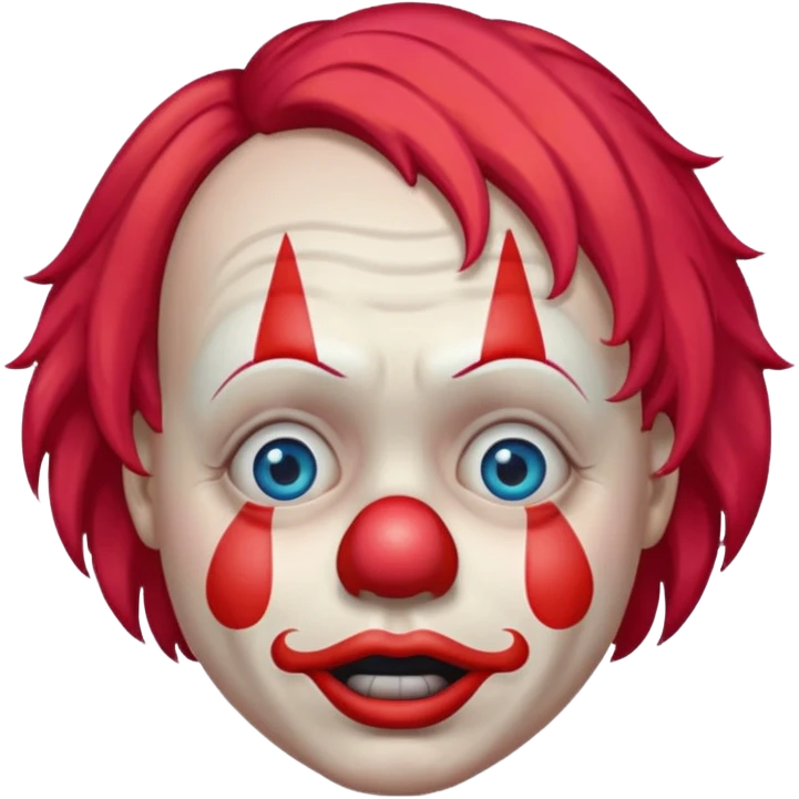 clown sad crying emoji