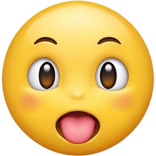 yellow emoji sticking out its tongue euphorically emoji