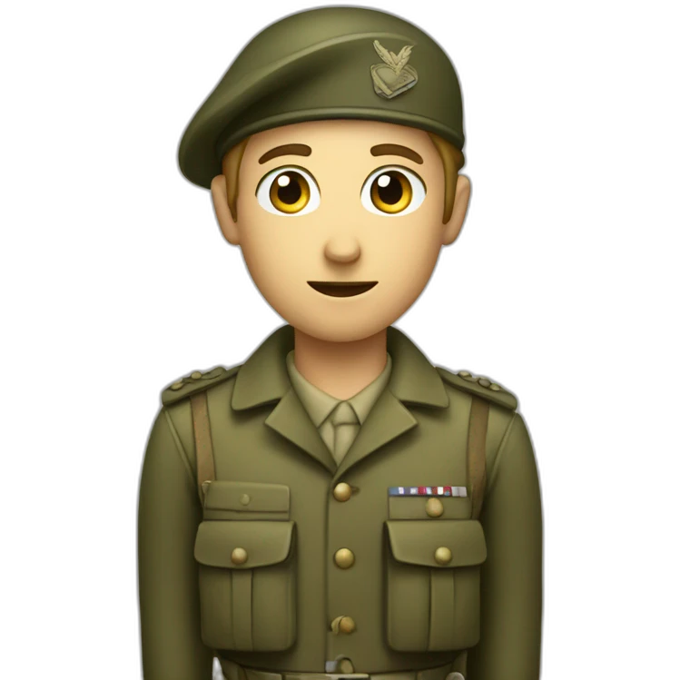 WW2 adol soldier emoji