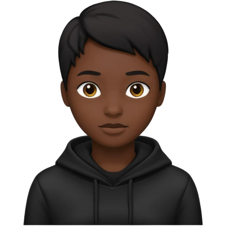 Creer moi un avatar tout noir emoji