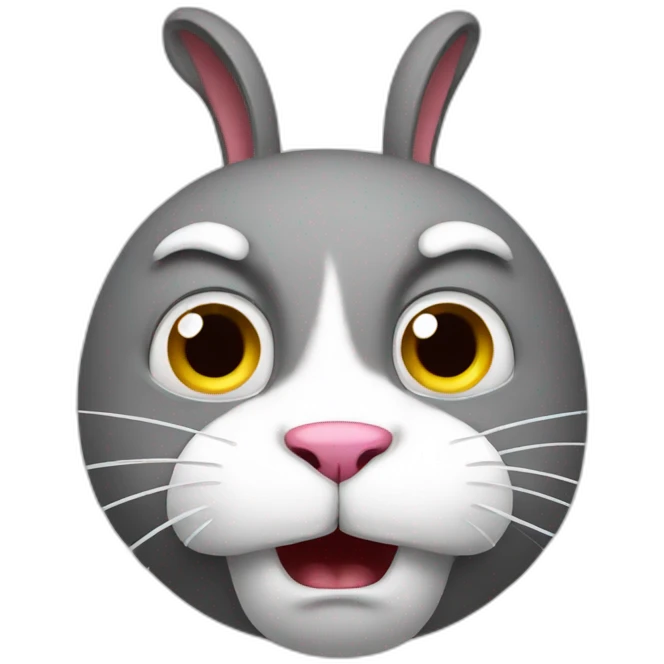 Angry rabbit  emoji