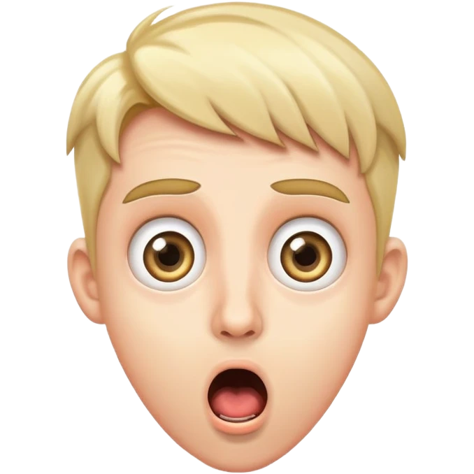 surprised streamer with wide eyes and open mouth emoji