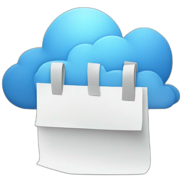 files in the cloud emoji