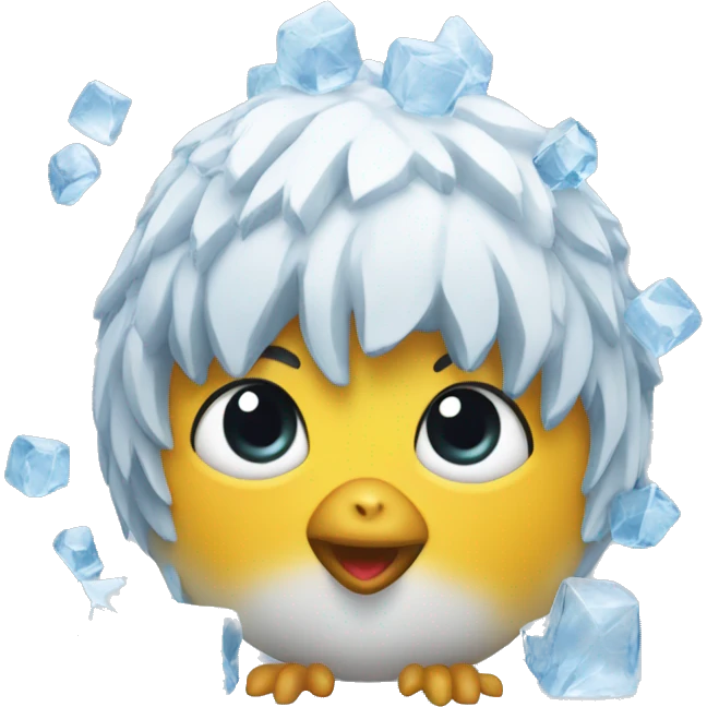 ice sculpture chick google style emoji