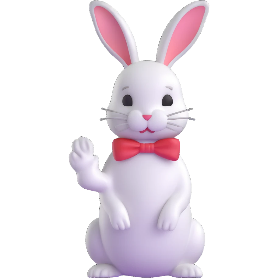 White Rabbit from Alice in Wonderland emoji