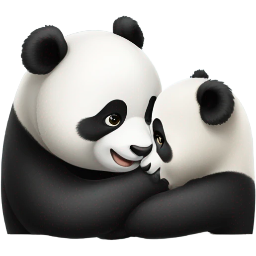 Panda giving kisses emoji
