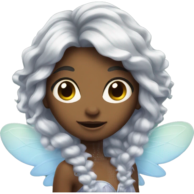 siren fairy with long hair  emoji