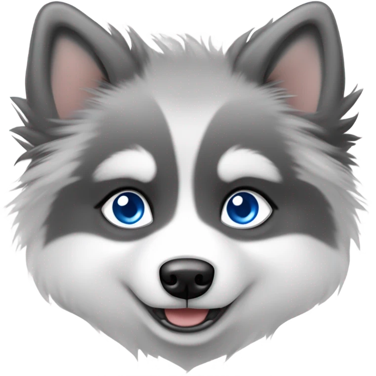 Cute Pomsky  emoji