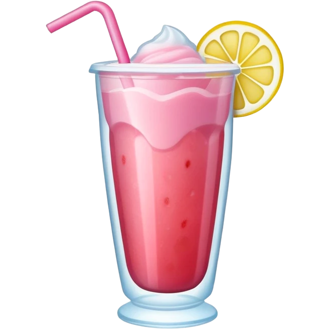 Strawberry lemon slush  emoji