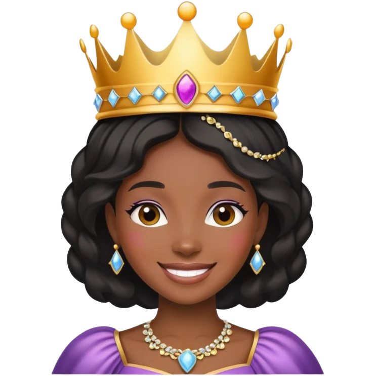 Black princess  emoji