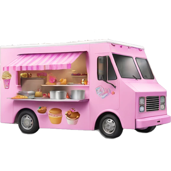 Barbie’s house dream food truck  emoji