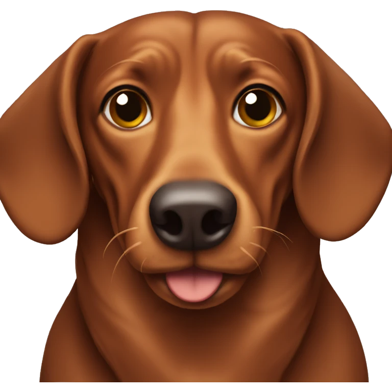 brown wiener dog emoji