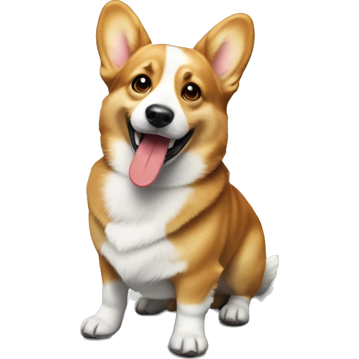 Corgi with coke  emoji