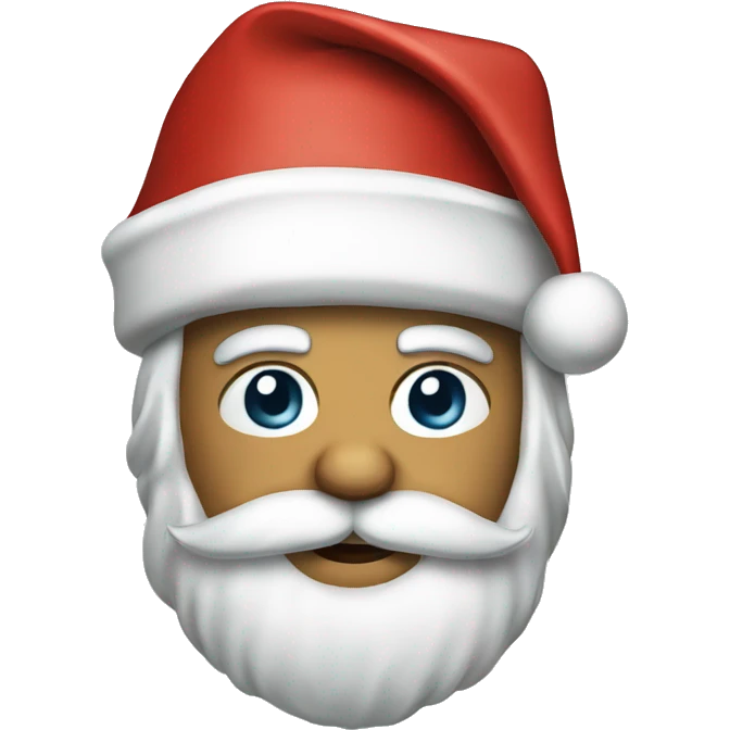 Santa wearing a captains hat emoji