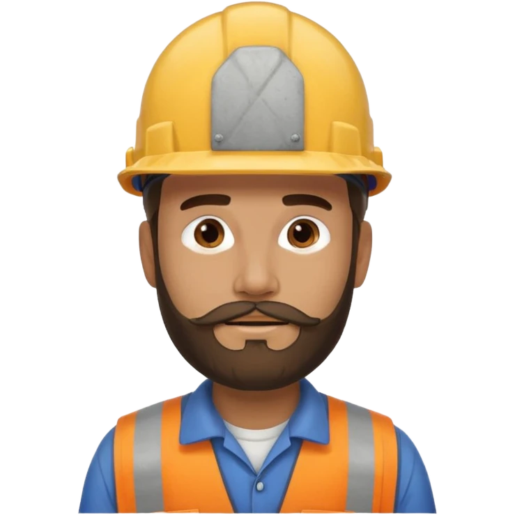 factory worker man with beard emoji