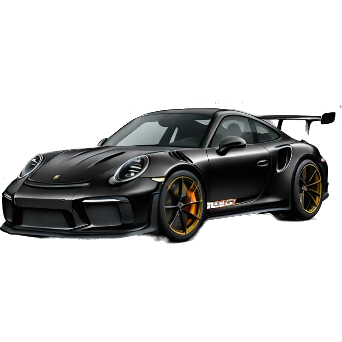 black porsche 992 gt3rs emoji