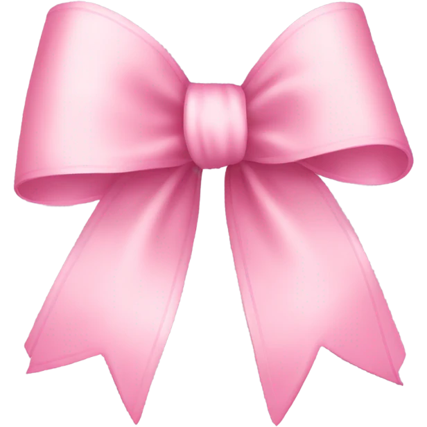 light pink ribbon bow emoji