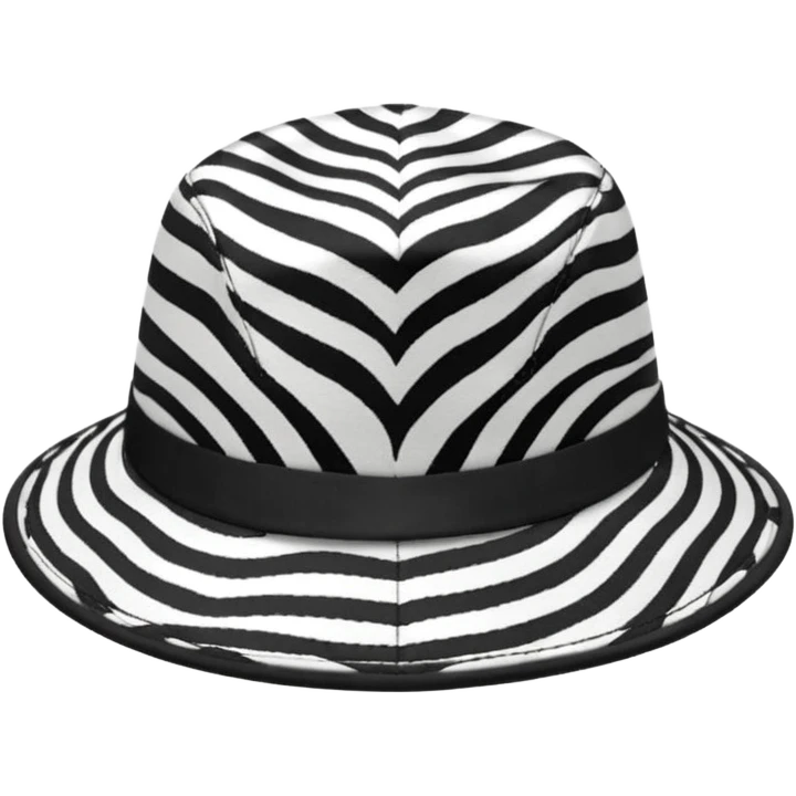 zebra print hat emoji