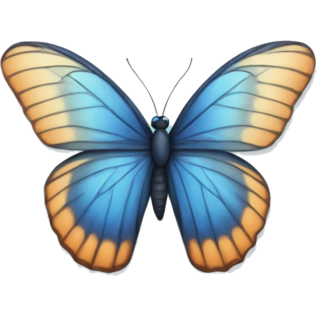 Blue butterfly emoji