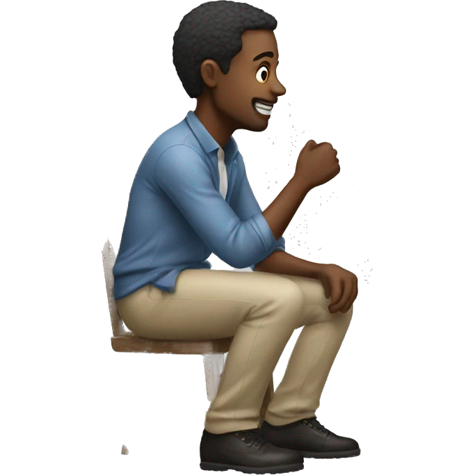 Man proposing  emoji
