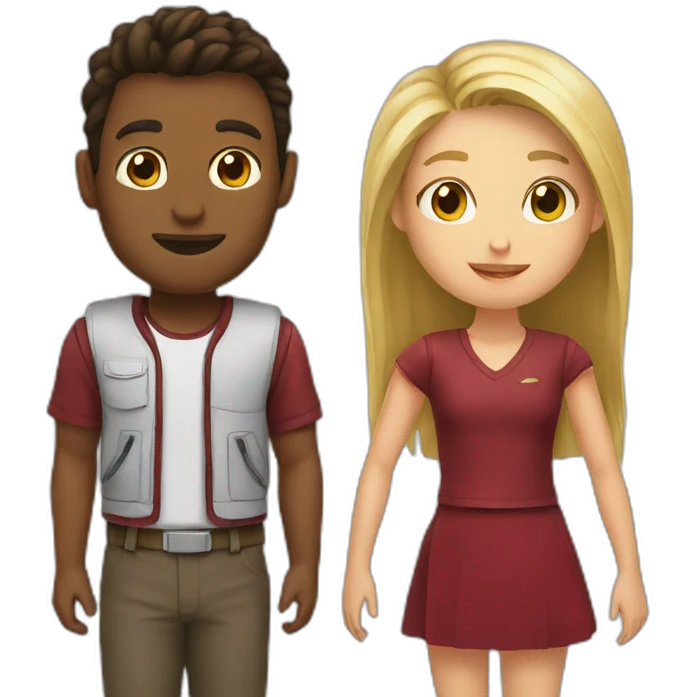 Elon with a girl emoji
