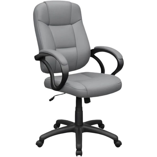 swivel office gry colour chair emoji