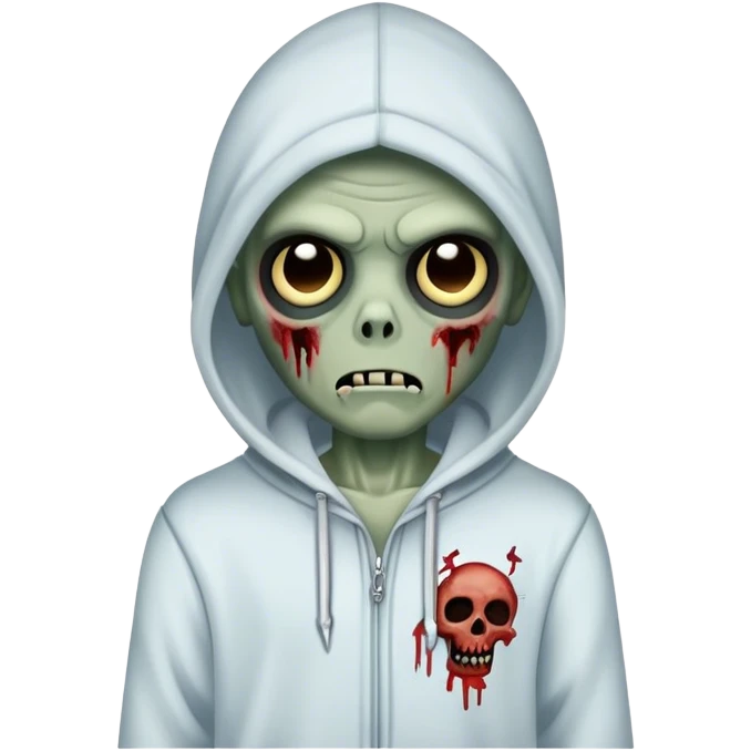 A zombie boy with Freeforms with a hoodie on emoji