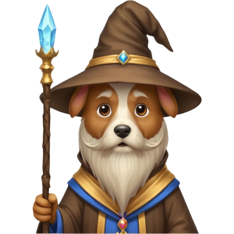 Dog wizard emoji