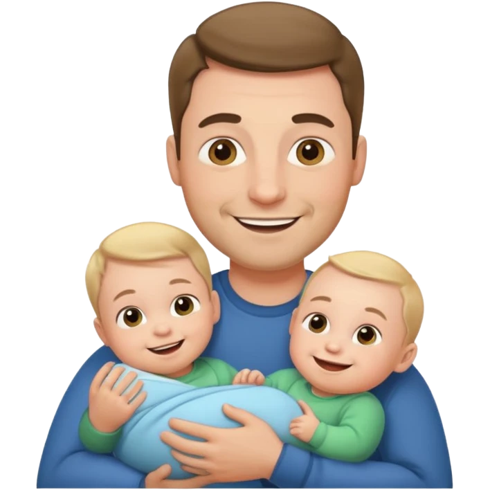 dad holding baby emoji