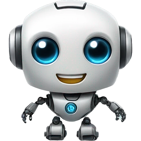 tiny robot smiling emoji