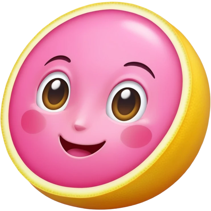 Pink lemon emoji