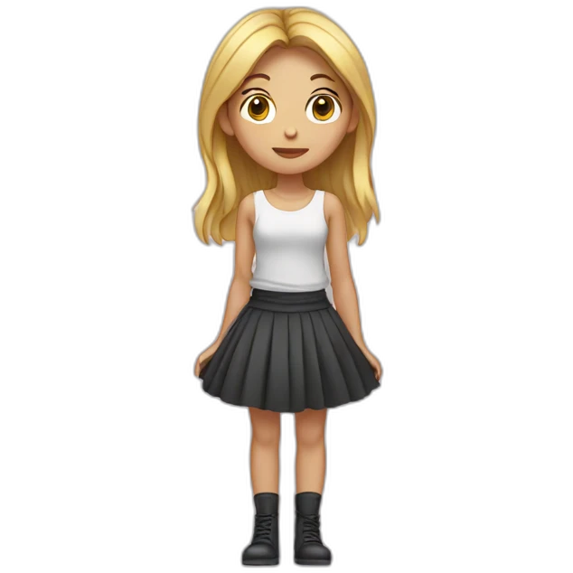 girl-in-a-skirt stands on her hands emoji