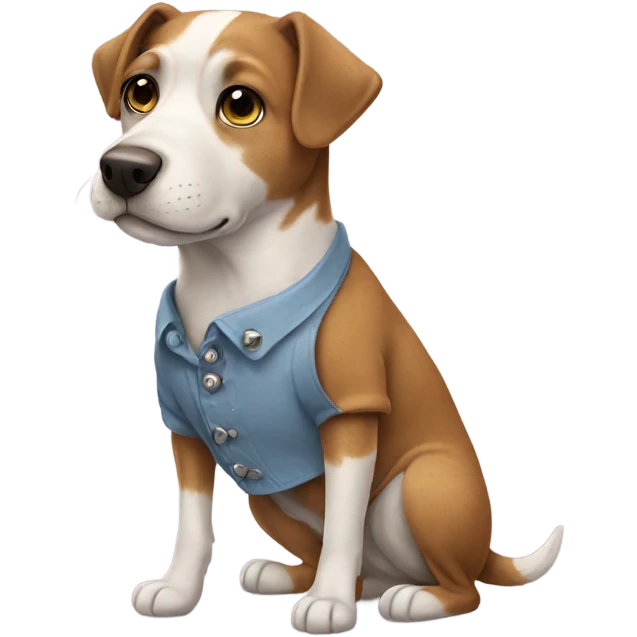 Dog in clothes emoji