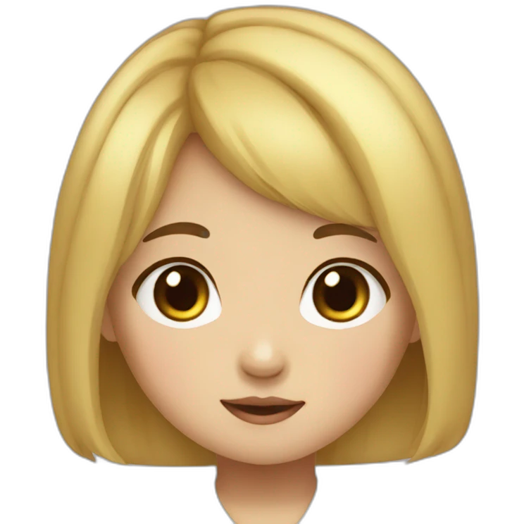 little Korean girl of the meme emoji