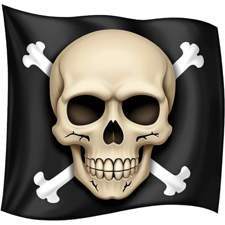 natos y waor bandera negra con calavera petra de canción cicatrices  emoji