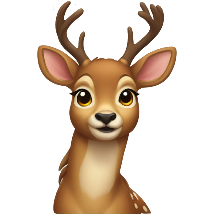a young anthropomorphic deer emoji
