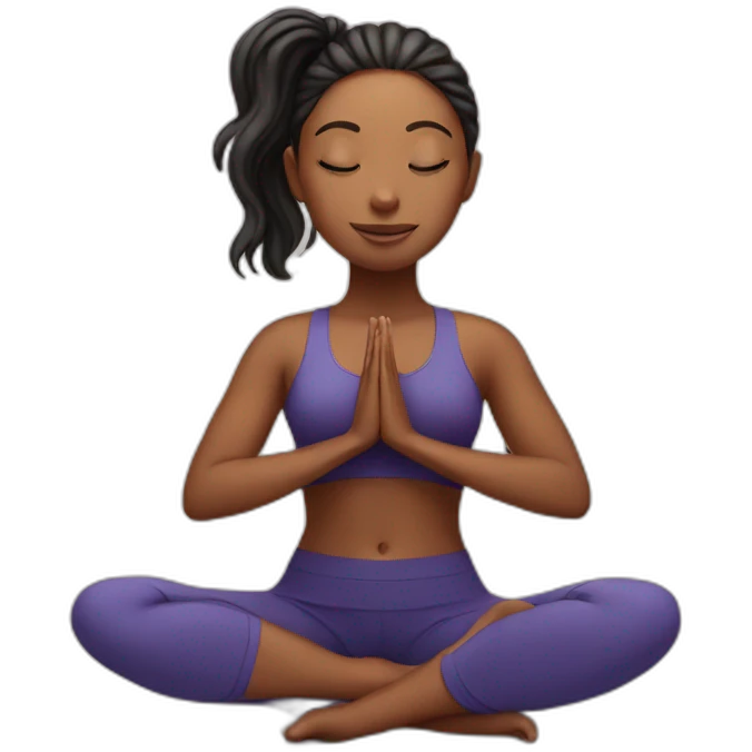 Yoga girl  emoji