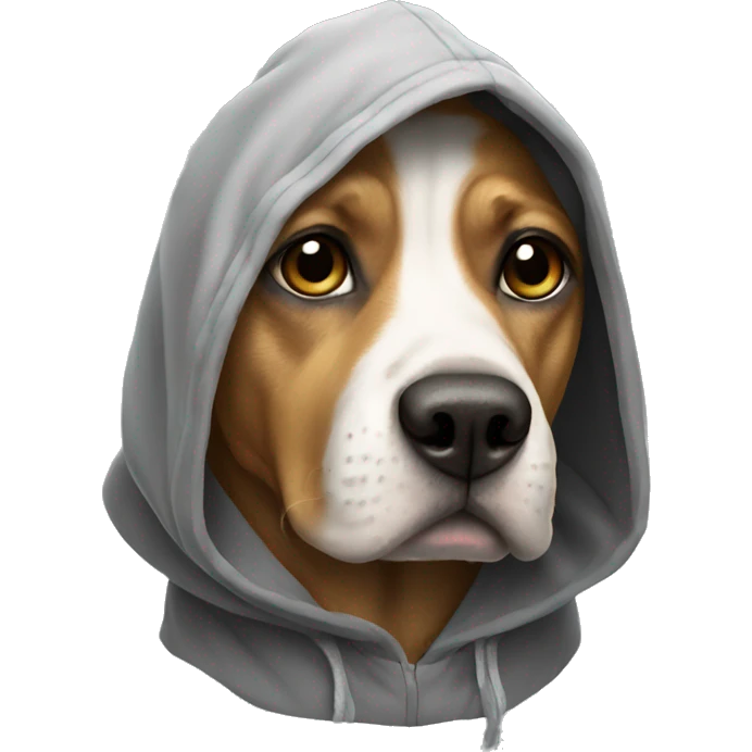 dog wearing hoodi emoji