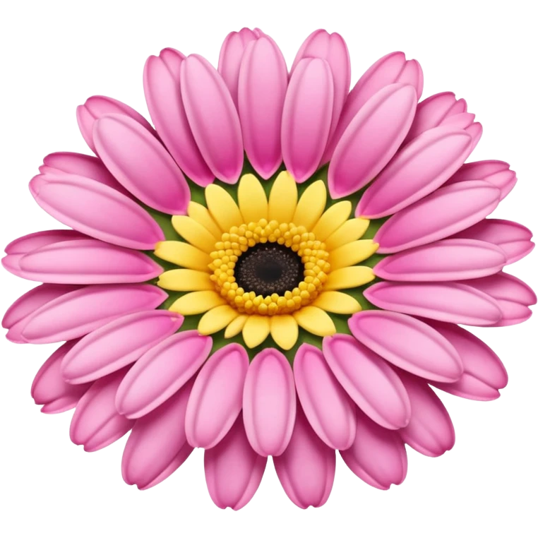 super realistic pink and yellow transvaal daisy emoji